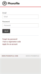 Mobile Screenshot of login.phonofile.com